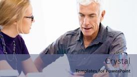  Presentation with working together - PPT layouts consisting of co-workers-working-together background and a ocean colored foreground