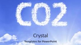  Presentation with co2 - Colorful slides enhanced with co2 cloud word backdrop and a light blue colored foreground