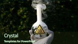  Presentation with carbon dioxide - PPT layouts consisting of co2 representing carbon dioxide background and a wine colored foreground