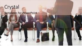  Presentation with coach - PPT theme enhanced with coach business classes with business background and a coral colored foreground