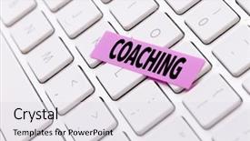  Presentation with coaching - PPT theme having coaching background and a light gray colored foreground