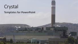  Presentation with coal - Cool new slides with coal and oil power station backdrop and a lemonade colored foreground