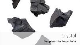  Presentation with coal - Cool new PPT layouts with coal-isolated-on-white-background backdrop and a white colored foreground