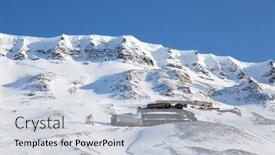  Presentation with coal mine - Audience pleasing PPT theme consisting of coal-mine-on-the-side backdrop and a light gray colored foreground