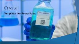  Presentation with laboratory chemical - Presentation theme featuring coal-tar-pitch-coal-tar background and a light blue colored foreground