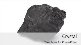  Presentation with energy coal - Theme consisting of coal background and a light gray colored foreground