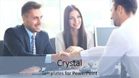  Presentation with shaking hands - Audience pleasing slides consisting of coalition - business people shaking hands finishing backdrop and a  colored foreground