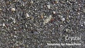  Presentation with volcanic rocks - Colorful presentation enhanced with coarse-beach-sand-with-volcanic backdrop and a dark gray colored foreground
