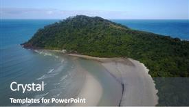  Presentation with queensland - Presentation consisting of coast and sea cape tribulation background and a gray colored foreground