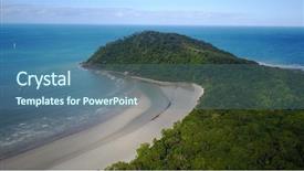  Presentation with queensland - Colorful presentation enhanced with coast and sea cape tribulation backdrop and a ocean colored foreground