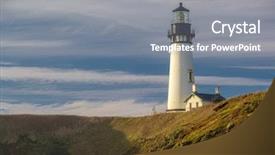  Presentation with pacific islanders - Amazing slide deck having coast built in 1873 oregon backdrop and a gray colored foreground