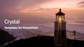  Presentation with pacific - Presentation design featuring coast built in 1892 oregon background and a violet colored foreground