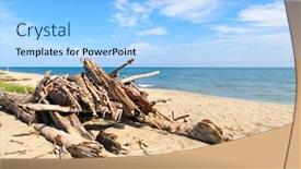  Presentation with coast - Slide set consisting of coast-french-corsica-with-many background and a light blue colored foreground