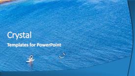  Presentation with holiday destination - Slides having coast of dorset uk- british background and a teal colored foreground