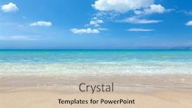  Presentation with coast - PPT layouts with coast-of-kefalonia-island-greece background and a soft green colored foreground