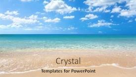  Presentation with coast - Slides with coast-of-kefalonia-island-greece background and a lemonade colored foreground