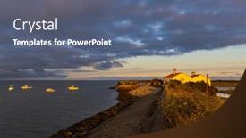  Presentation with france - Slide deck having coast-of-noirmoutier-island-france background and a ocean colored foreground