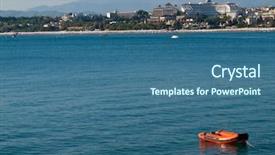  Presentation with side by side - PPT layouts consisting of coast of side in turkey background and a  colored foreground