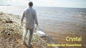  Presentation with polluted - Beautiful presentation featuring coast protection - back view of volunteer backdrop and a  colored foreground