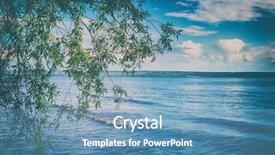  Presentation with coastal - Amazing slide set having coastal - panoramic view of the kama backdrop and a teal colored foreground