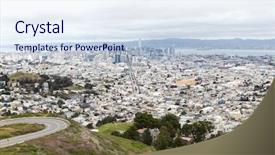  Presentation with view concept of creative logic - Beautiful PPT theme featuring coastal area - landscape concept - view backdrop and a sky blue colored foreground