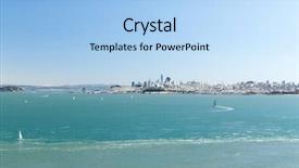  Presentation with view concept of creative logic - Colorful PPT theme enhanced with coastal area - landscape concept - view backdrop and a light blue colored foreground