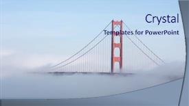  Presentation with san francisco - PPT layouts featuring coastal engineering - golden gate bridge background and a sky blue colored foreground