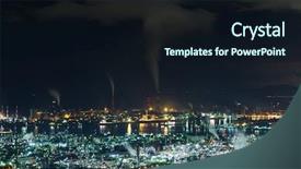  Presentation with industrial - Cool new PPT layouts with coastal engineering - mizushima industrial area in japan backdrop and a wine colored foreground