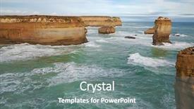  Presentation with coastal - Amazing presentation design having coastal landscape of port campbell backdrop and a gray colored foreground