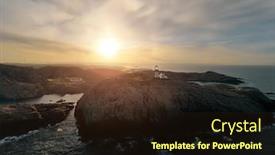  Presentation with nautical - Presentation theme consisting of coastal-lighthouse-lindesnes-lighthouse background and a wine colored foreground