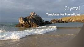  Presentation with scottish highlands - Audience pleasing slide deck consisting of coastal-study-scottish-highlands backdrop and a light blue colored foreground