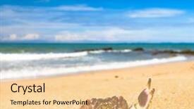  Presentation with alien - Cool new slides with coastal threats - alien creature cute animal backdrop and a  colored foreground