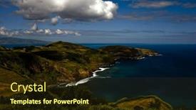  Presentation with coastal - Colorful slide deck enhanced with coastal-view-at-santa-iria backdrop and a tawny brown colored foreground