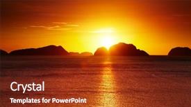  Presentation with philippines - Colorful slide set enhanced with coastal water - tropical sunset el nido philippines backdrop and a tawny brown colored foreground