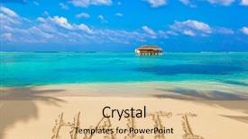  Presentation with goa beach - PPT theme featuring goa coastline - word haiti on beach background and a lemonade colored foreground