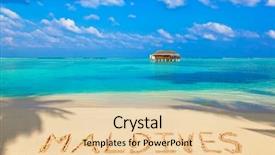  Presentation with goa - Slides having goa coastline - word maldives on beach background and a lemonade colored foreground