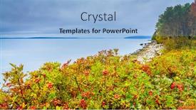  Presentation with maine - Cool new slide set with coastline-of-maine-new-england backdrop and a light blue colored foreground