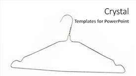  Presentation with plain caribbean - PPT theme enhanced with coat hanger isolated on plain background and a  colored foreground