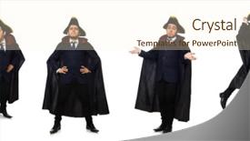  Presentation with lab coat sales - Cool new slide set with coat isolated on white backdrop and a cream colored foreground