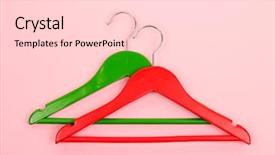  Presentation with pink - Amazing PPT theme having 3d rendering color pencils on the white table backdrop and a soft green colored foreground