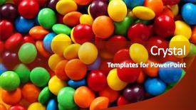  Presentation with jellies colorful candy and jelly - Slide set enhanced with coat many colors - delicious colorful candies as background background and a  colored foreground