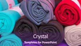  Presentation with colorful movable teeth - Amazing presentation having coat many colors - many rolled colorful fleece blankets backdrop and a violet colored foreground