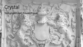  Presentation with pancasila indonesia coat of arms - Theme with coat of arms bas-relief background and a light gray colored foreground