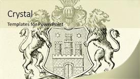  Presentation with hamburg - Theme consisting of coat of arms of free background and a soft green colored foreground