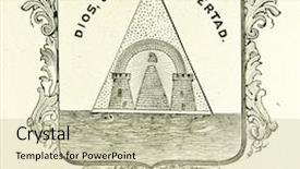  Presentation with album - Slide set enhanced with coat of arms of nicaragua background and a  colored foreground