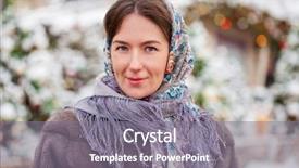  Presentation with mink whale - Amazing slide set having coat on a red square backdrop and a gray colored foreground