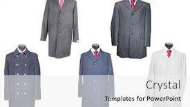  Presentation with coats - Slide set enhanced with coats-under-the-white-background background and a white colored foreground