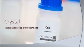  Presentation with substance - Slides enhanced with cob-cobalt-ii-boride-cas background and a sky blue colored foreground