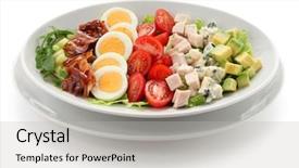  Presentation with salad - Slides enhanced with cobb salad background and a light gray colored foreground