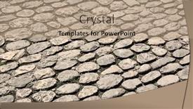  Presentation with pavement - Theme having cobble-pavement-made-of-old background and a coral colored foreground